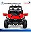 Carro Jipe Elétrico Infantil 12v Vermelho Controle Remoto Bateria Recarregável Luz Som Cinto 3 Pontos Até 30kg - Imagem 5