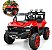 Carro Jipe Elétrico Infantil 12v Vermelho Controle Remoto Bateria Recarregável Luz Som Cinto 3 Pontos Até 30kg - Imagem 1