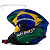 Capacete Moto Aberto Pro Tork New Liberty Three Patriota Brilhante Verde Amarelo Azul Tam 60 - Imagem 1