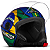 Capacete Moto Aberto Pro Tork New Liberty Three Patriota Brilhante Verde Amarelo Azul Tam 60 - Imagem 4