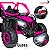 Quadriciclo Elétrico Infantil 24v Rosa Assento Duplo Controle Remoto Luz Som 2 Velocidades Bateria Recarregável - Imagem 4