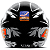 Capacete Aberto Pro Tork New Liberty 3 GP 88 Preto Brilhante Para Moto Com Viseira Fumê Numero 58 - Imagem 3