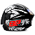 Capacete Aberto Pro Tork New Liberty 3 GP 88 Preto Brilhante Para Moto Com Viseira Fumê Numero 58 - Imagem 2