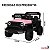 Quadriciclo Elétrico Infantil 12v Rosa Controle Remoto Bluetooth Usb Luz Som Função Balanço Bateria Recarregável - Imagem 2