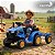 Trator Elétrico Infantil 12v Azul Com Carreta Pá Controle Remoto Luz Som Pedal Frente Ré Bateria Recarregável - Imagem 6