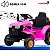 Trator Elétrico Infantil 12v Rosa Com Carreta Pá Controle Remoto Luz Som Pedal Frente Ré Bateria Recarregável - Imagem 9