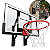 Tabela De Basquete Infantil Para Parede Com Aro 35cm Mini Cesta 75cm Para Crianças Quarto E Área De Lazer - Imagem 1