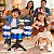 Kit Musical Infantil Azul Com Bateria E Violão Brinquedo Instrumentos Musicais Para Crianças A Partir De 3 Anos - Imagem 5