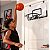 Tabela De Basquete Infantil Para Porta E Parede Com Bola E Bomba De Ar Mini Cesta 40x26cm Para Crianças - Imagem 9