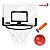 Tabela De Basquete Infantil Para Porta E Parede Com Bola E Bomba De Ar Mini Cesta 40x26cm Para Crianças - Imagem 2