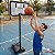 Tabela De Basquete Infantil Até 250cm Altura Regulável Suporte De Chão Com Bola E Bomba De Ar Para Crianças - Imagem 8