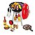 Churrasqueira De Brinquedo Infantil Mini Chef Com Som Luz E Acessórios Kit Churrasco Faz De Conta Para Crianças 3 Anos - Imagem 2