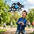 Drone Infantil Formato Avião Caça Azul Com Controle Remoto Bateria Recarregável 3,7v Brinquedo Para Crianças - Imagem 10