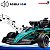 Mini Carro Kart Elétrico Infantil 12v Aston Martin Verde Licenciado Controle Remoto 2 Velocidades Som Usb Mp3 Até 6km/h - Imagem 9