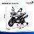 Mini Moto Elétrica Infantil Bmw F850 Gs 12v Branca Licenciada Com Bagageiro Luz Som Bateria Recarregável - Imagem 10