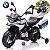 Mini Moto Elétrica Infantil Bmw F850 Gs 12v Branca Licenciada Com Bagageiro Luz Som Bateria Recarregável - Imagem 1