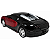 Carrinho De Controle Remoto Brinquedo Corrida Farol que acende Esportivo Estilo Bugatti Veyron Vermelho - Imagem 3