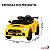 Carro Elétrico Infantil Esportivo Amarelo 12v Controle Remoto e Pedal Com Som e Farol Portas Abrem - Imagem 2
