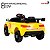 Carro Elétrico Infantil Esportivo Amarelo 12v Controle Remoto e Pedal Com Som e Farol Portas Abrem - Imagem 6