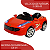 Mini Carro Eletrico Infantil 6v Vermelho Luz no Farol Com Controle Remoto Buzina e Som de Partida - Imagem 2