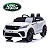 Carrinho Elétrico Infantil Land Rover Ranger Velar Branco Faróis de Led Luzes MP3 SD Controle Remoto - Imagem 1