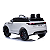Carrinho Elétrico Infantil Land Rover Ranger Velar Branco Faróis de Led Luzes MP3 SD Controle Remoto - Imagem 3