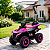 Quadriciclo Elétrico Infantil Importway 6V Rosa com Empurrador Capota Música Luzes Bateria Recarregável até 35kg - Imagem 7