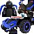 Quadriciclo Elétrico Infantil Importway 6V Azul com Empurrador Capota Música Luzes Bateria Recarregável até 35kg - Imagem 9