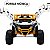 Mini Quadriciclo Elétrico Infantil Importway 12V Branco Amarelo Controle Remoto Celular Bluetooth USB Balanço Suspensão - Imagem 8