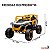 Mini Quadriciclo Elétrico Infantil Importway 12V Branco Amarelo Controle Remoto Celular Bluetooth USB Balanço Suspensão - Imagem 3