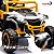 Mini Quadriciclo Elétrico Infantil Importway 12V Branco Amarelo Controle Remoto Celular Bluetooth USB Balanço Suspensão - Imagem 5