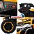 Mini Quadriciclo Elétrico Infantil Importway 12V Branco Amarelo Controle Remoto Celular Bluetooth USB Balanço Suspensão - Imagem 9