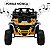 Mini Quadriciclo Elétrico Infantil Importway 12V Amarelo e Preto Controle Remoto Celular Bluetooth USB Balanço Suspensão - Imagem 8