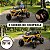 Mini Quadriciclo Elétrico Infantil Importway 12V Amarelo e Preto Controle Remoto Celular Bluetooth USB Balanço Suspensão - Imagem 4