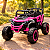 Mini Quadriciclo Elétrico Infantil Importway 12V Rosa Controle Remoto Celular Bluetooth USB Balanço Suspensão Luzes - Imagem 2