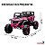 Mini Quadriciclo Elétrico Infantil Importway 12V Rosa Controle Remoto Celular Bluetooth USB Balanço Suspensão Luzes - Imagem 3