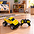 Carrinho Pick Up Infantil Importway Amarela Controle Remoto Caminhonete 4 Direções Diversão e Aventura - Imagem 6