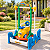 Playground Infantil 4 em 1 Importway Carrinho Gangorra Balanço Pula Pula Diversão Completa com Trava de Proteção - Imagem 3