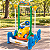 Playground Infantil 4 em 1 Importway Carrinho Gangorra Balanço Pula Pula Diversão Completa com Trava de Proteção - Imagem 5