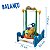 Playground Infantil 4 em 1 Importway Carrinho Gangorra Balanço Pula Pula Diversão Completa com Trava de Proteção - Imagem 4