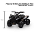 Mini Quadriciclo Elétrico Infantil Preto Bel 6V MP3 USB Música Farol Buzina Luzes Aceleração no Guidão Diversão Aventura - Imagem 4