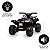 Mini Quadriciclo Elétrico Infantil Preto Bel 6V MP3 USB Música Farol Buzina Luzes Aceleração no Guidão Diversão Aventura - Imagem 5