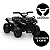 Mini Quadriciclo Elétrico Infantil Preto Bel 6V MP3 USB Música Farol Buzina Luzes Aceleração no Guidão Diversão Aventura - Imagem 8