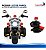 Mini Moto Elétrica Infantil Triciclo Policial 6v Com Sirene Farol Luz Som Porta Objetos Frente E Ré - Imagem 9