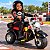 Mini Moto Elétrica Infantil Triciclo Policial 6v Com Sirene Farol Luz Som Porta Objetos Frente E Ré - Imagem 10