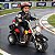 Mini Moto Elétrica Infantil Triciclo Policial 6v Com Sirene Farol Luz Som Porta Objetos Frente E Ré - Imagem 3