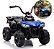 Mini Carro Elétrico Infantil Utv 6v Azul Com Luz Som Frente E Ré Bateria Recarregável Certificado Inmetro - Imagem 1