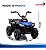 Mini Carro Elétrico Infantil Utv 6v Azul Com Luz Som Frente E Ré Bateria Recarregável Certificado Inmetro - Imagem 2