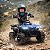 Mini Carro Elétrico Infantil Utv 6v Azul Com Luz Som Frente E Ré Bateria Recarregável Certificado Inmetro - Imagem 3