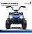 Mini Carro Elétrico Infantil Utv 6v Azul Com Luz Som Frente E Ré Bateria Recarregável Certificado Inmetro - Imagem 4